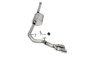 Ford F-150 Performance Exhaust - Front of Tire Exit - CORSA Performance - Sport Cat-Back with Twin 3.5in. Pro Series Tips - Polished - `21-`25